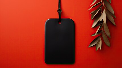 Black friday tag, minimalist, copy space