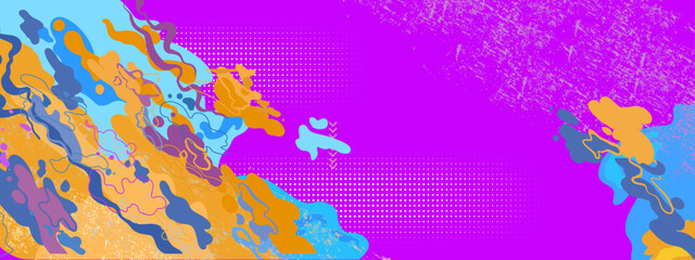 vector abstract posters with liquid blobs flow shapes