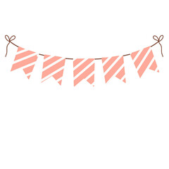 Fototapeta premium Orange pennants Party flag.
