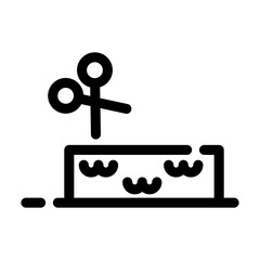 grass line icon best for web design