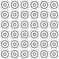 Seamless pattern geometric shape design of abstract texture background in black and white illustration