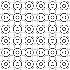Seamless pattern geometric shape design of abstract texture background in black and white illustration