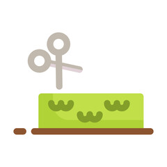 grass line icon best for web design