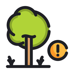 tree line icon best for web design