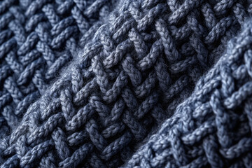 Intricately Detailed Macro Close-Up: A Textured Knitwear Background Revealing Every Stitch and Pattern