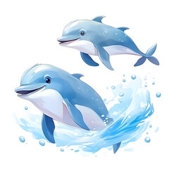 Obraz premium dolphin jumping out of water