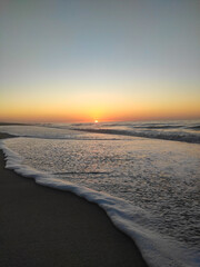 sunset on the beach