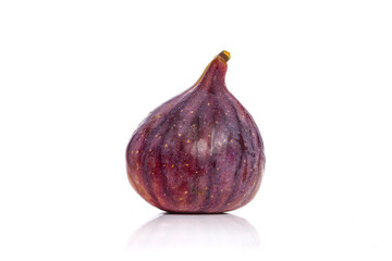 Organic fig isolated on white background, full depth of field