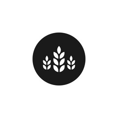 Wheat Grains Icons Vector Isolated. Wheat Icons Vector for product packaging design element.