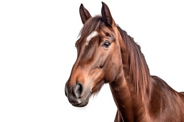 Horse photo realistic illustration - Generative AI.