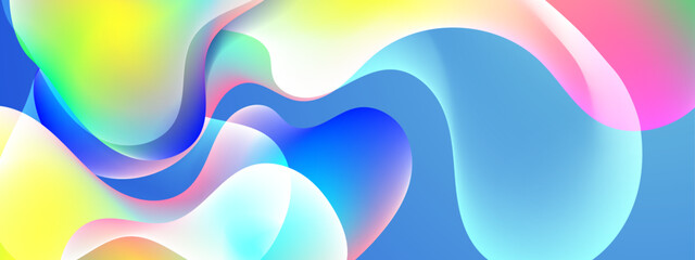 Beautiful Colorful Wave Fluid with sparkling design background