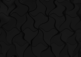 Abstract black dark geometric banner design background. Low polygon shapes background, triangles mosaic, creative wallpaper, template design. Minimal geometrical style. Website background