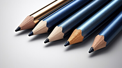pencils on white HD photographic image wallpaper