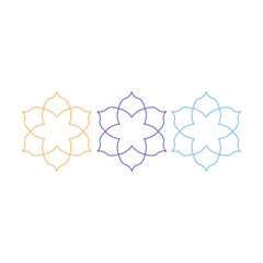 Yoga Wellness Ayurveda Resort Sign Symbol Logo Vector isolated on White