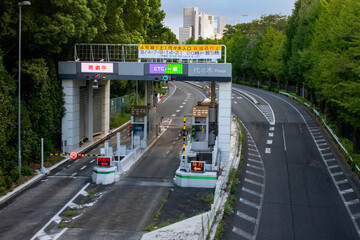 東京都渋谷区の首都高速4号線代々木入口