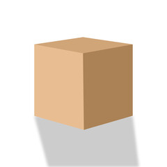 Cardboard box isolated on white background. layout boxes for delivery.