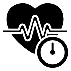 Heart Rate icon often used in design, websites, or applications, banner, flyer to convey specific concepts related to gym and fitness.