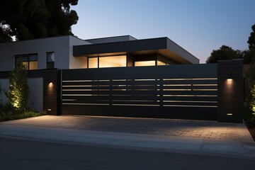 Huge Luxurious Gate of a Modern & Expensive House.