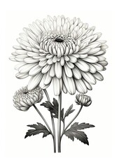 Fototapeta premium Beautiful delicate watercolor painting of field flowers on white background. Generative Ai
