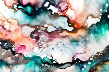 abstract watercolor background generated by AI technology