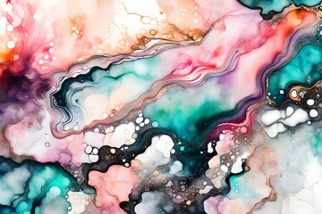 abstract watercolor background generated by AI technology