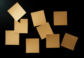 Fototapeta premium Brown pages from a notebook, notes, reminders