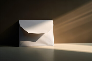 An empty white envelope
