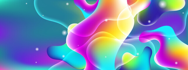 Vector liquid abstract gradient background template