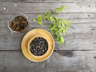 Tea goji berry black wolfberries dried fruit.