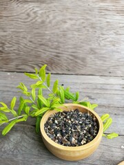 Goji berry black wolfberries dried fruit.