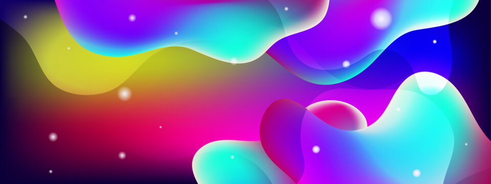Vector liquid abstract gradient background template
