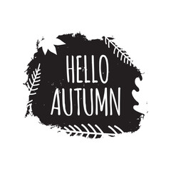Autumn Style Grunge Banners. Hello Autumn Background, Vector illustration. Concept autumn advertising for your designs