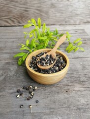 Goji berry black wolfberries dried fruit.