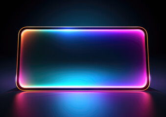 Illuminated board or billboard, with LED strips