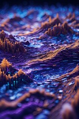 fractal background vibrant purple