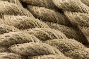 Old rope close up