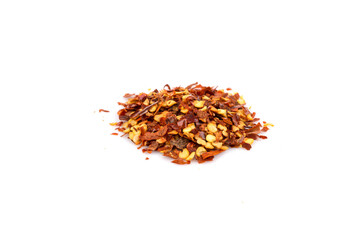 Pile of a crushed red pepper