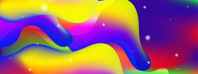 Fototapeta premium vector liquid shapes background gradient