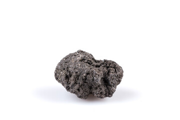 Volcanic stones on a white background