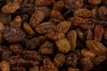 Sweet raisins background