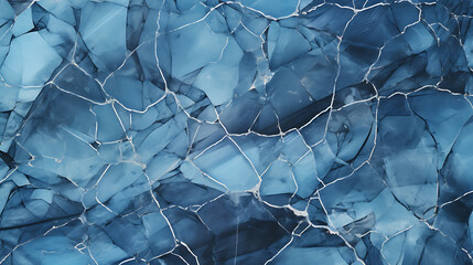 Luxury abstract cracked blue wall tiles marble textures on isolated background