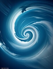 abstract blue swirl