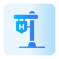street sign gradient icon