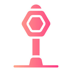 stop sign gradient icon