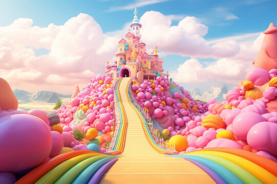 the magical rainbow land of sweets
