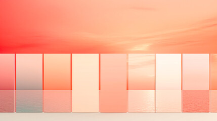 Abstract light red background with gradient, generative AI.