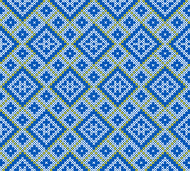 Seamless pattern of Ukrainian ornament in ethnic style, identity, vyshyvanka, embroidery for print clothes, websites, banners, poster. Vector illustration background