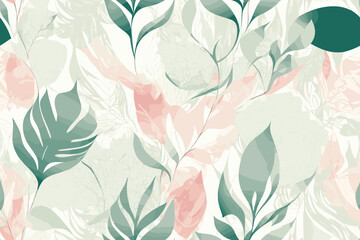 Pattern Watercolor vector art painting illustration flower pattern. textile, ornamental, ornate, hand-drawn, drapery, curl, watercolor, trendy, painting, repeat, fancy, elements, diverse, deco, stain