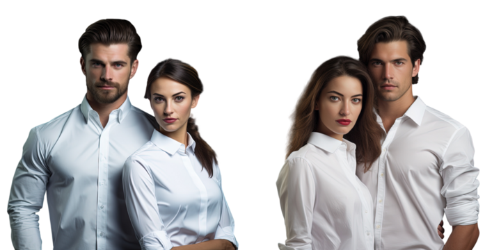 Stunning duo in white attire