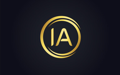 This is a luxury latter golden logo design